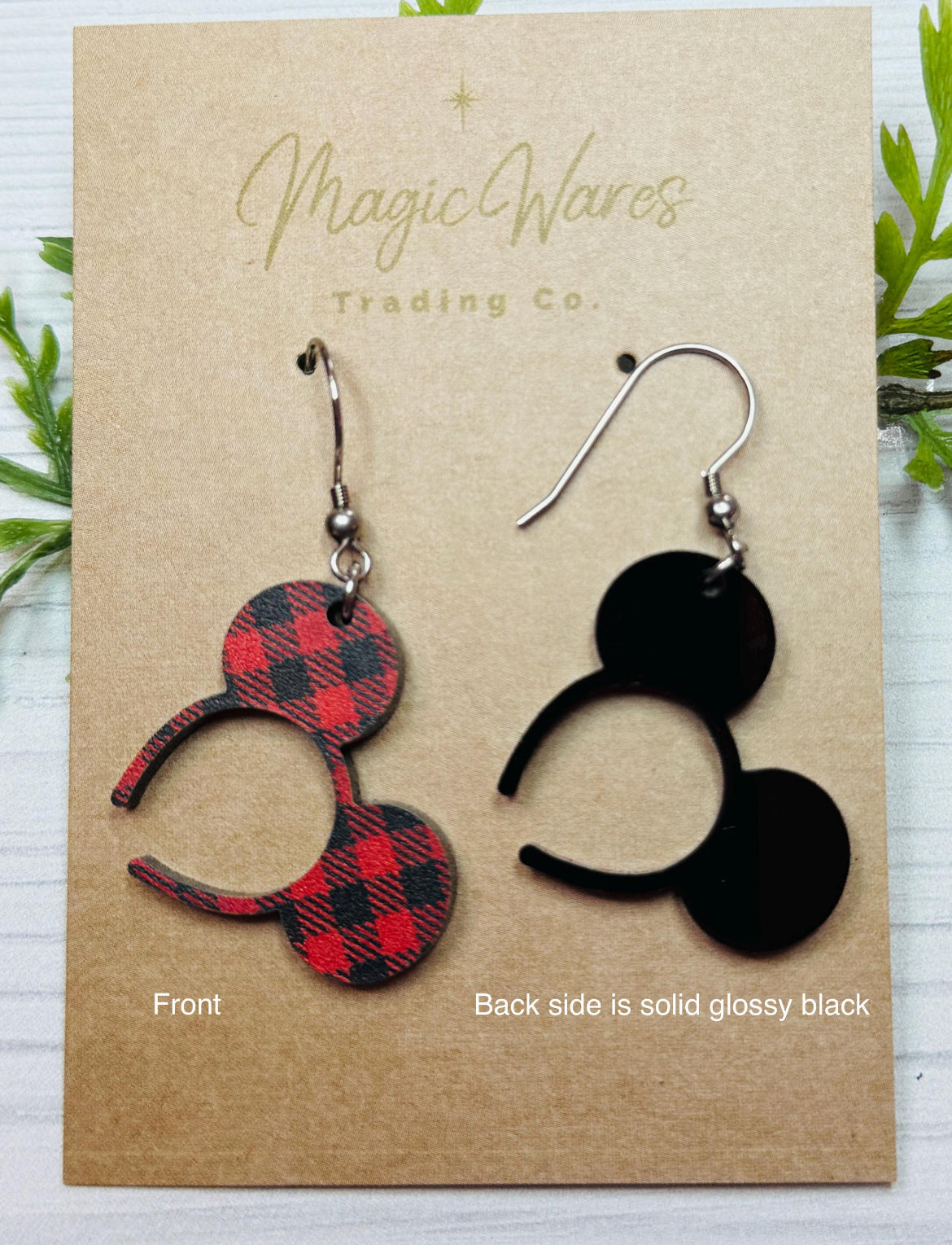 Headband  Buffalo Plaid Earrings(Pre-Order)