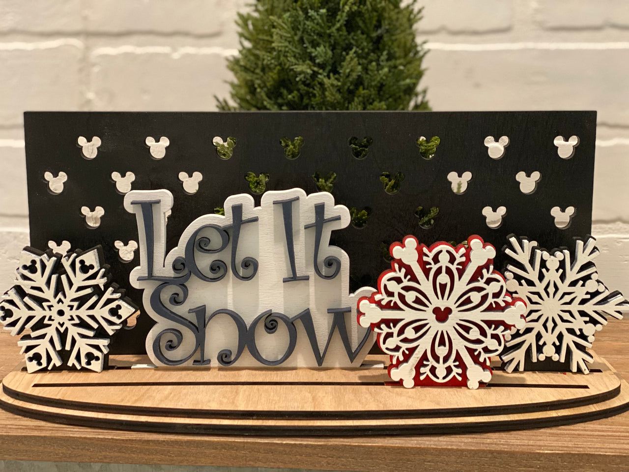 Snowflake and Let It Snow Slider Set of 4 - Add On