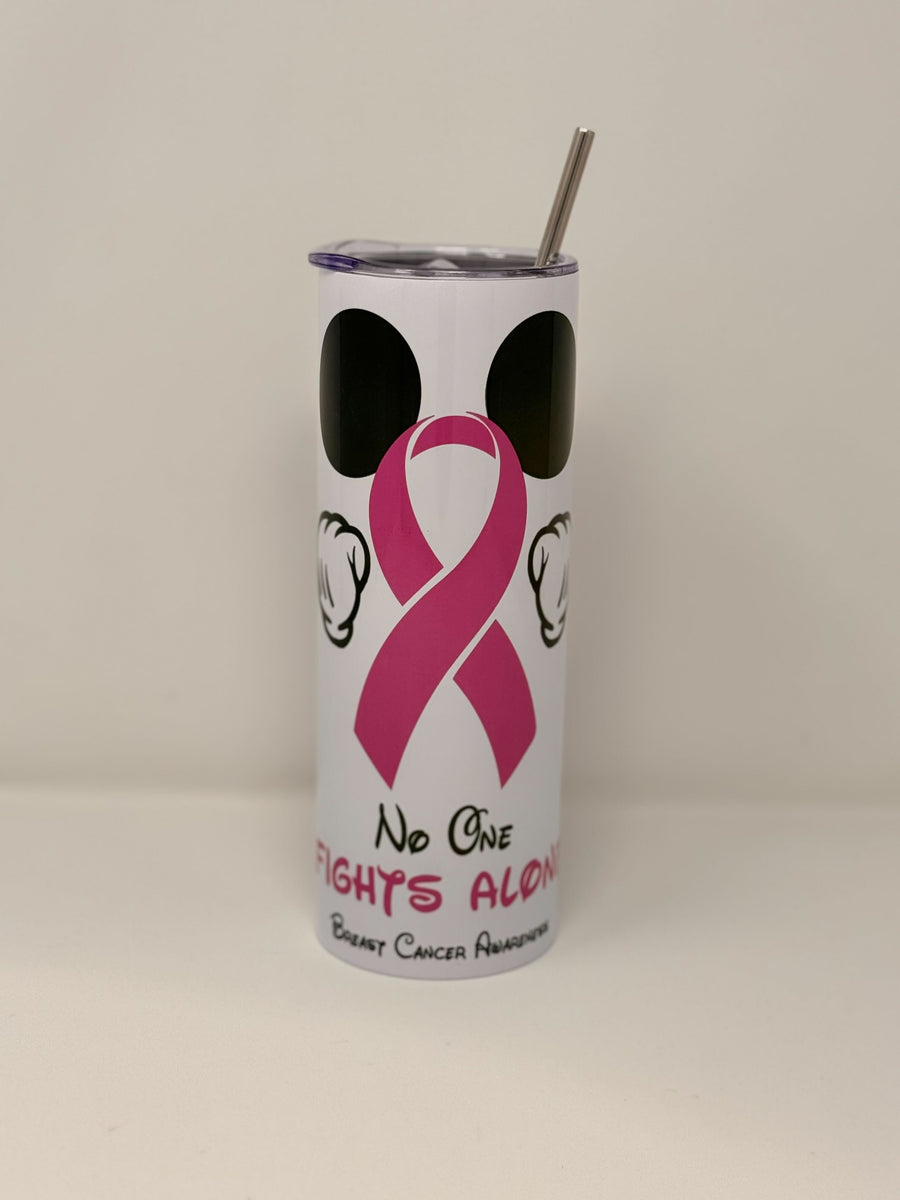 20 Oz. No One Fights Alone Stainless Steel Tumbler