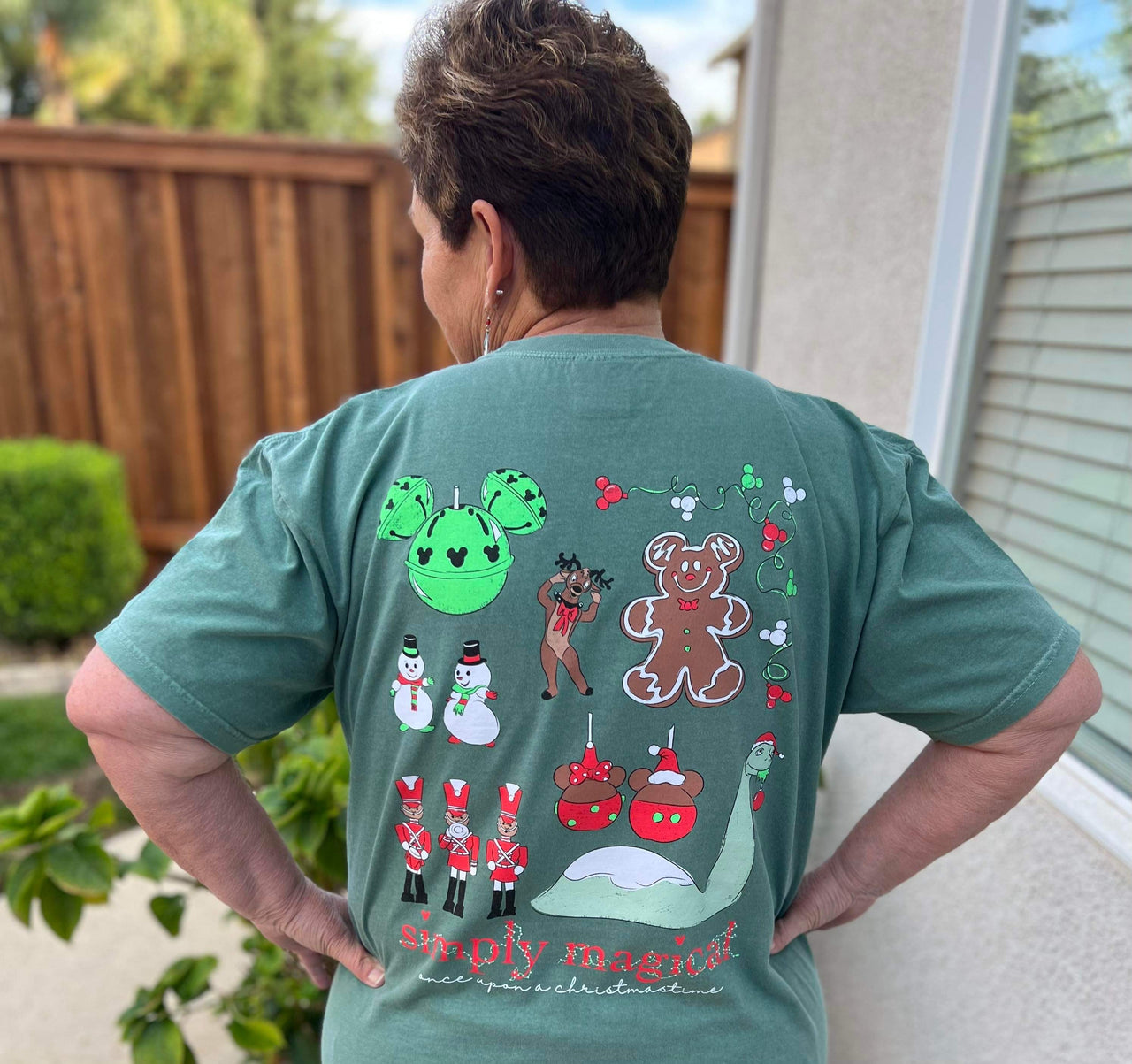 Light Green Simply Magical Christmas Tee