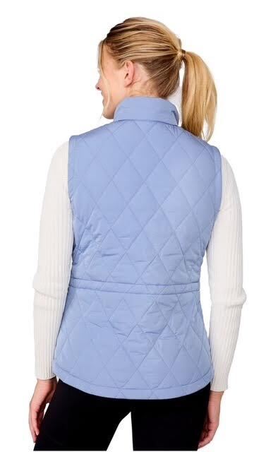 *LIMITED* Quilted Vest Embroidered Snowflake  (Pre-Order)