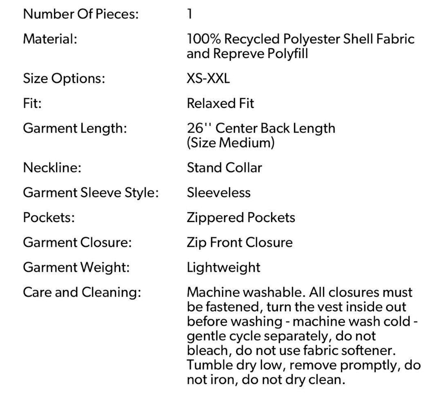*LIMITED* Quilted Vest Embroidered Snowflake  (Pre-Order)