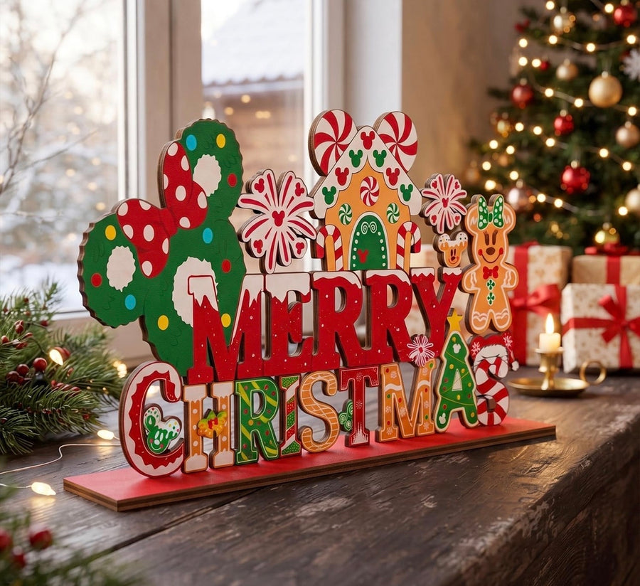 Wooden Merry Christmas Decor Sign (Pre-Order)