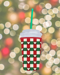 Thumbnail for Medium Light Plaid Christmas Cup Sleeve (Pre-Order)