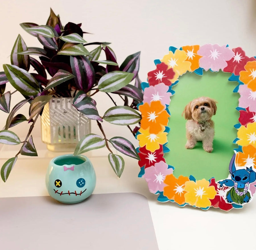 Floral Hawaiian Rollercoaster Photo Frame  4"x6"  (Pre-Order)