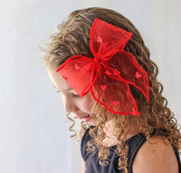Thumbnail for Red Tulle Mouse Bow  (Pre-Order)