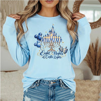Thumbnail for Long Sleeves Chambray Eight Nights of Castle Lights Tee (Pre-Order)