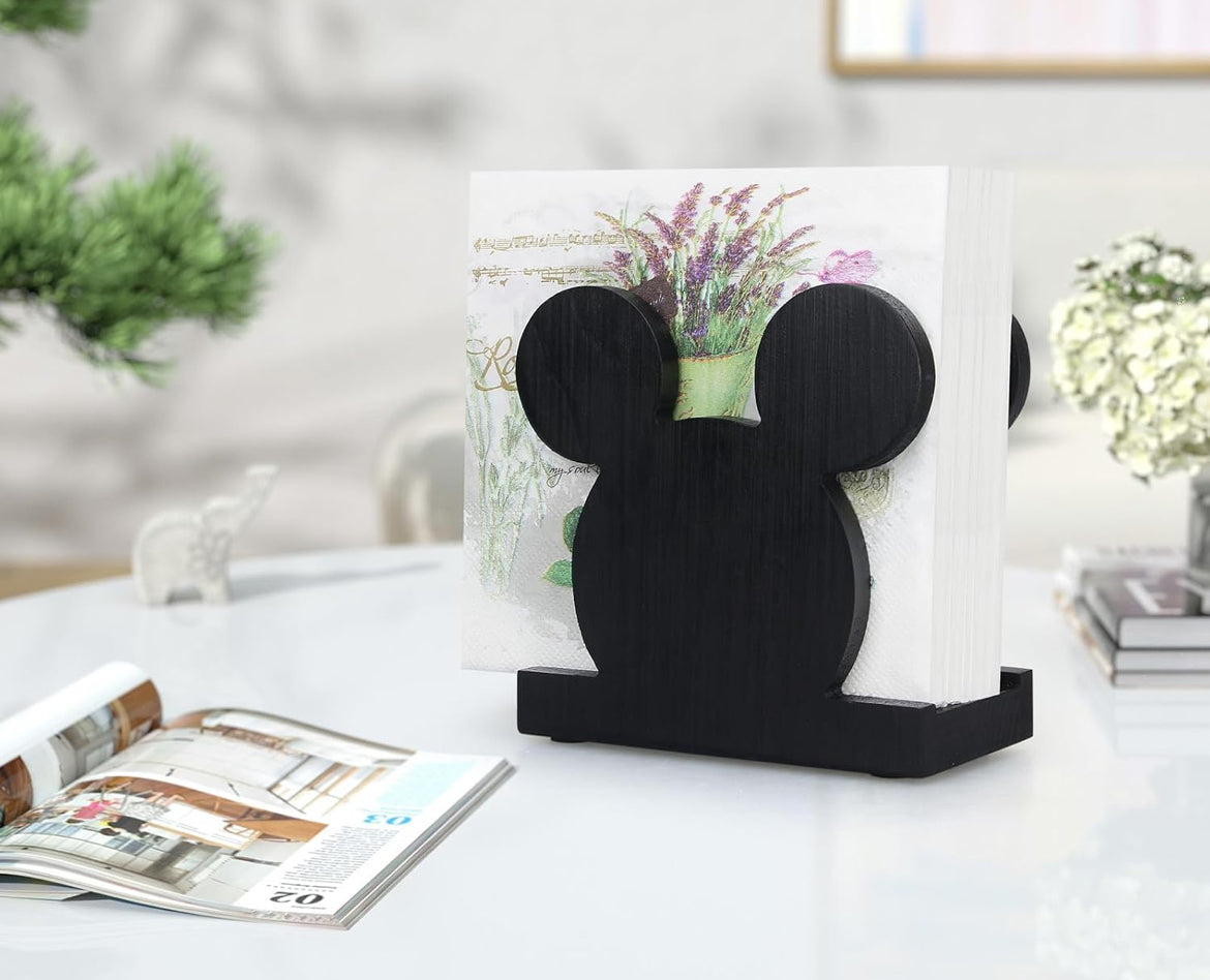 Wooden Mouse Napkin Holder