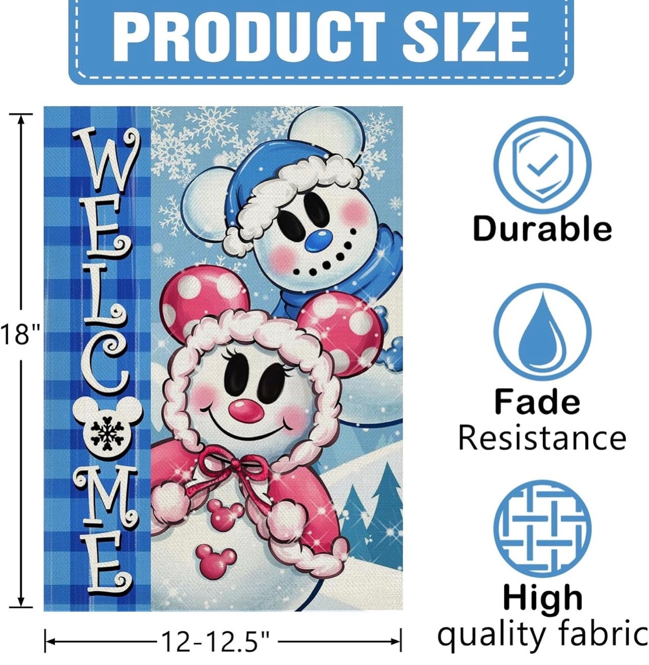 Snowman Garden Banner (Pre-Order)