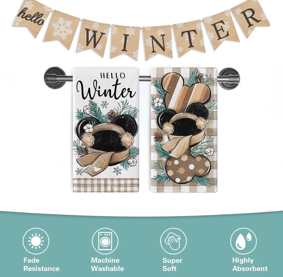 Hello Winter Decorative Kitchen Towel Set (Pre-Order)