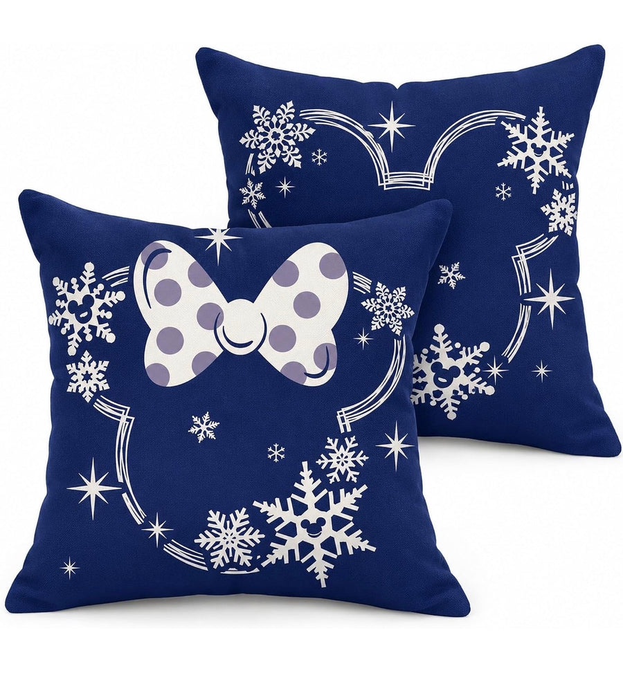 Blue Snowflake Pillow Covers (Pre-Order)