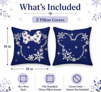 Thumbnail for Blue Snowflake Pillow Covers (Pre-Order)