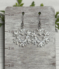Thumbnail for Dangle Glitter Snowflake Earrings (Pre-Order)