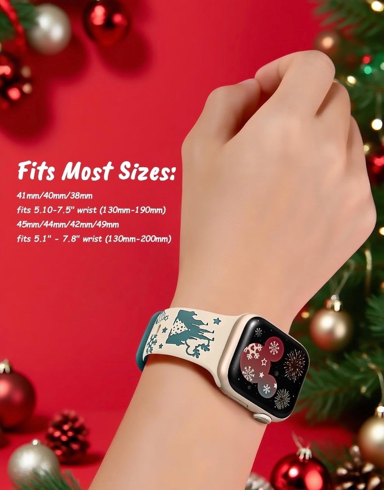 Blue Holiday Mouse Apple Watch Band (Pre-Order)