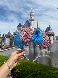 Thumbnail for Blue and Pink Sequins  Ears