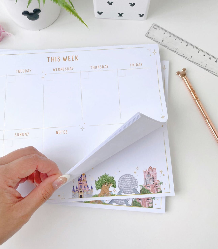 Weekly 55 Sheet WDW Landmarks Planner