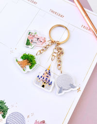 Thumbnail for Acrylic 4 Parks Landmarks Keychain
