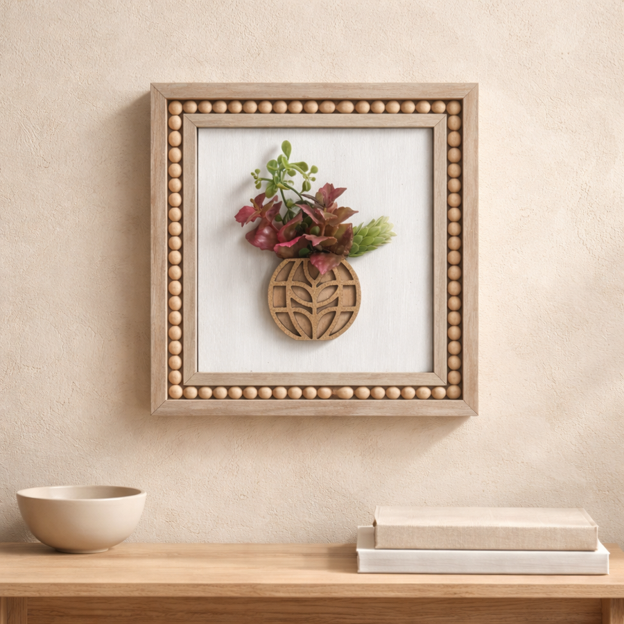 Living With The Land Succulent Plant Sign  (Pre-Order)