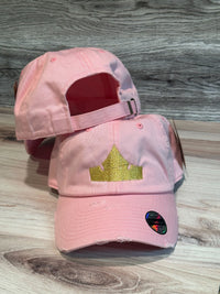 Thumbnail for Pink Regular Embroidered Princess Crown Hat l