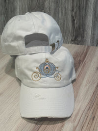 Thumbnail for White Regular Embroidered Carriage Hat