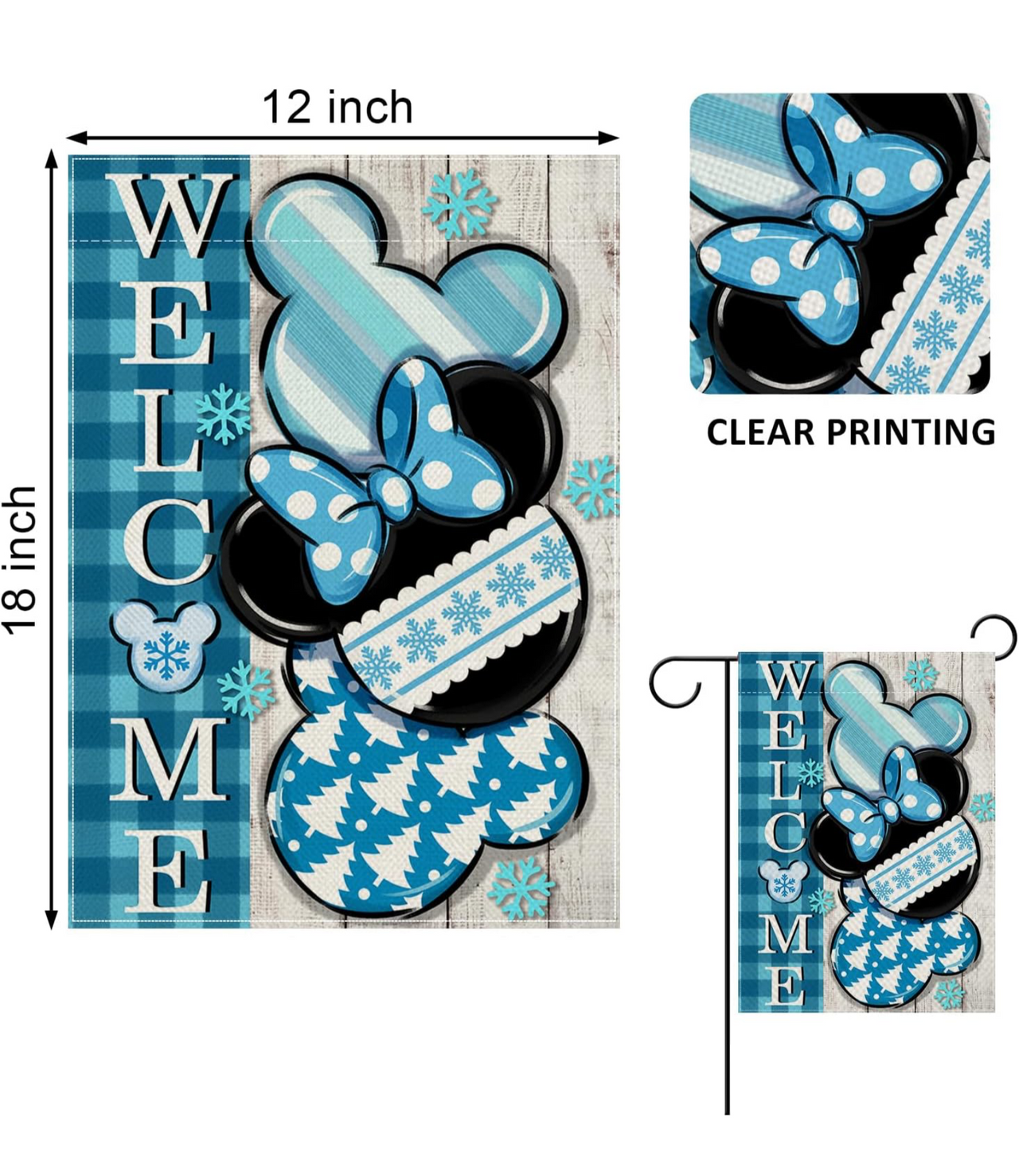 Garden Banner - Winter Mouse  (Pre-Order)