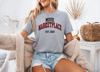 Thumbnail for Athletic Heather Mouse Marketplace College Tee (Pre-Order)