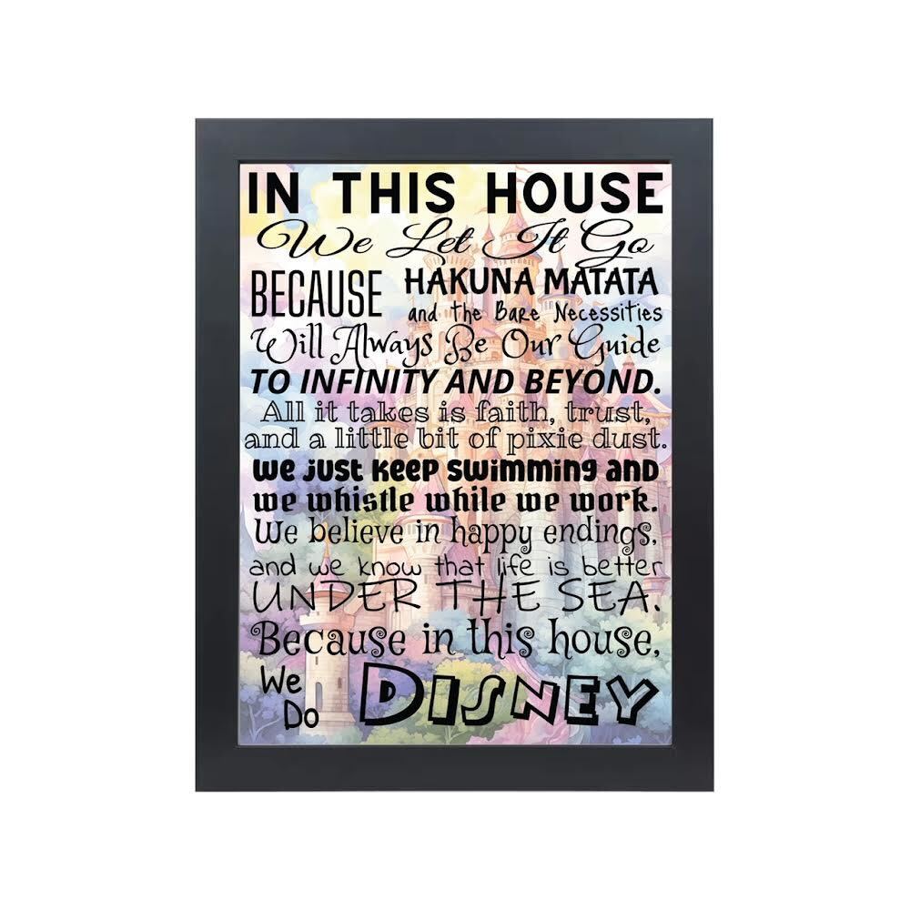 Framed "In This House" Wall Art (Pre-Order)