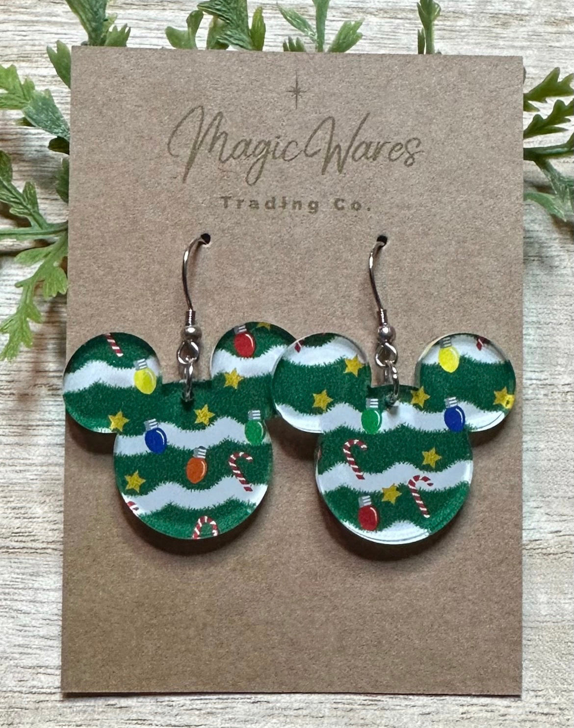 Dangle Decorated Tree Earrings (Pre-Order)