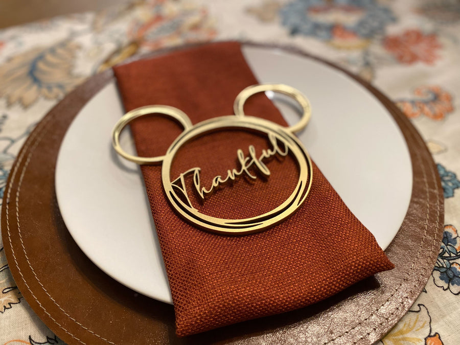 Magical Mouse Shaped Fall Napkin Rings (Pre-Order)