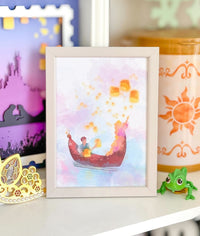 Thumbnail for Floating Lanterns Watercolor Print