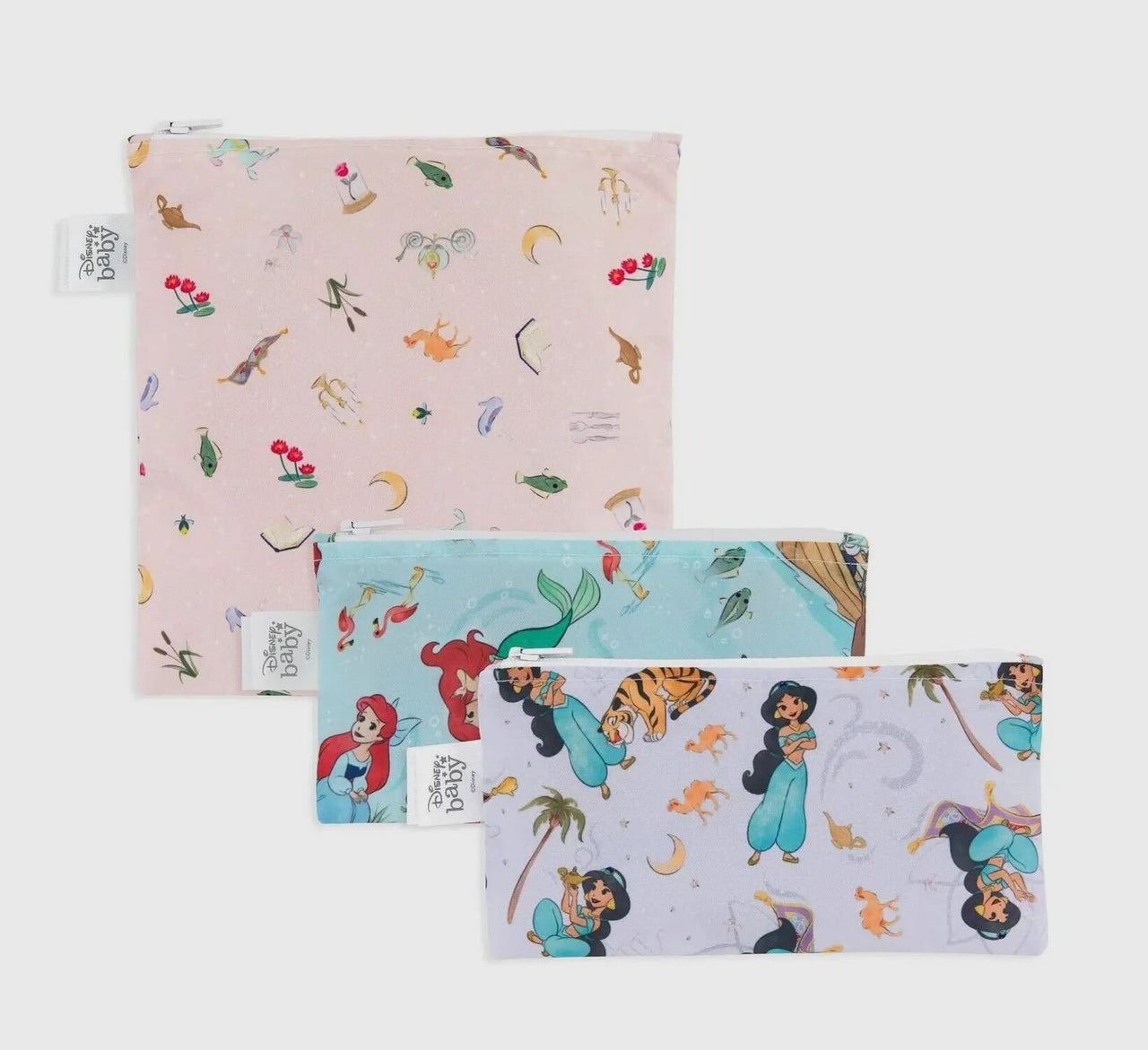 Set of 3 Reuse-able Snack Princess Pouches
