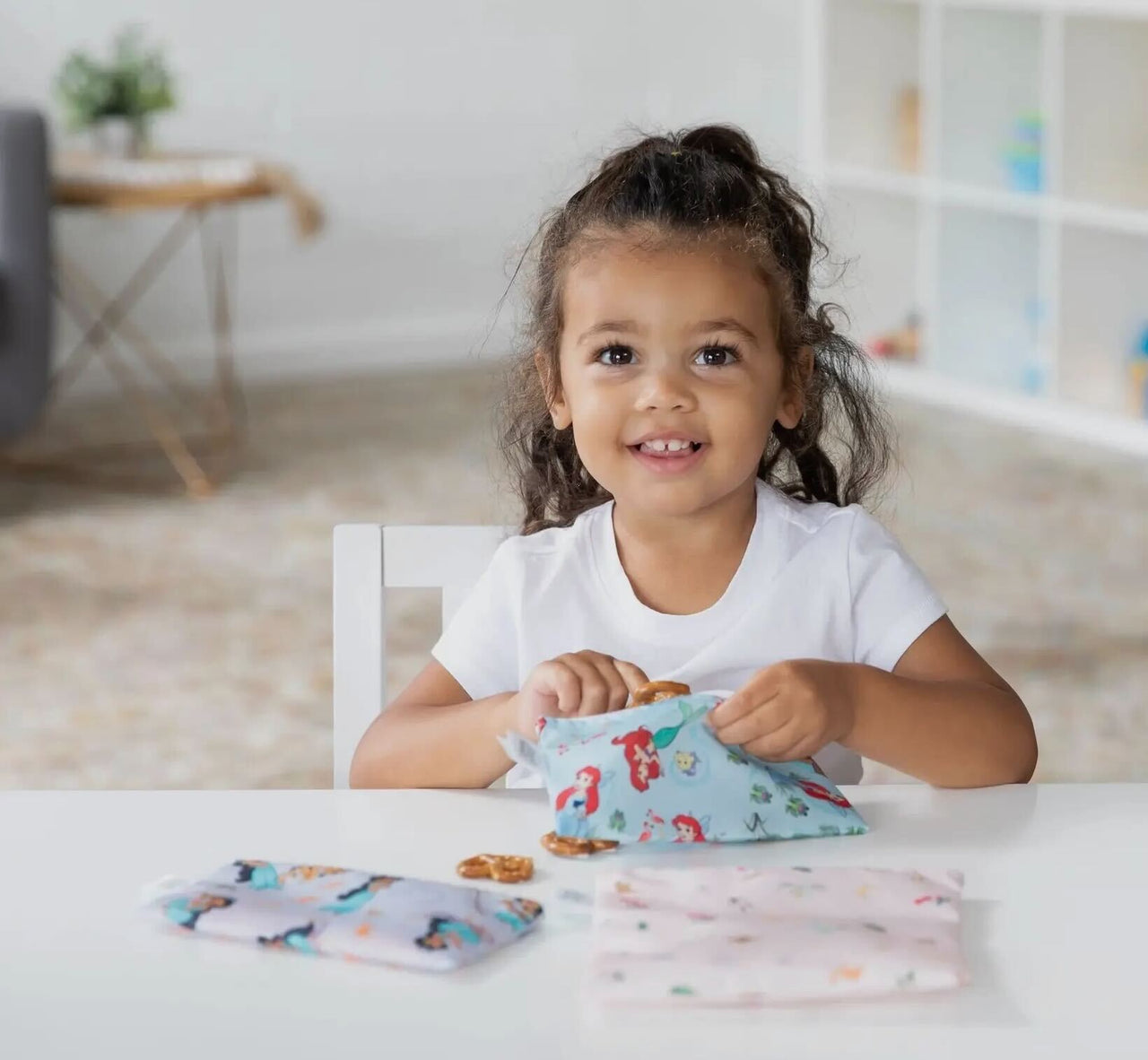 Set of 3 Reuse-able Snack Princess Pouches