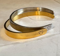 Thumbnail for Engraved Cuff Bracelet- Go Live Your Dream