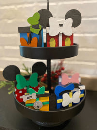 Thumbnail for Set of 6 Wooden Character Present Decor