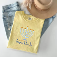 Thumbnail for Embroidered Tee - Banana Happy Hanukkah (Pre-Order)