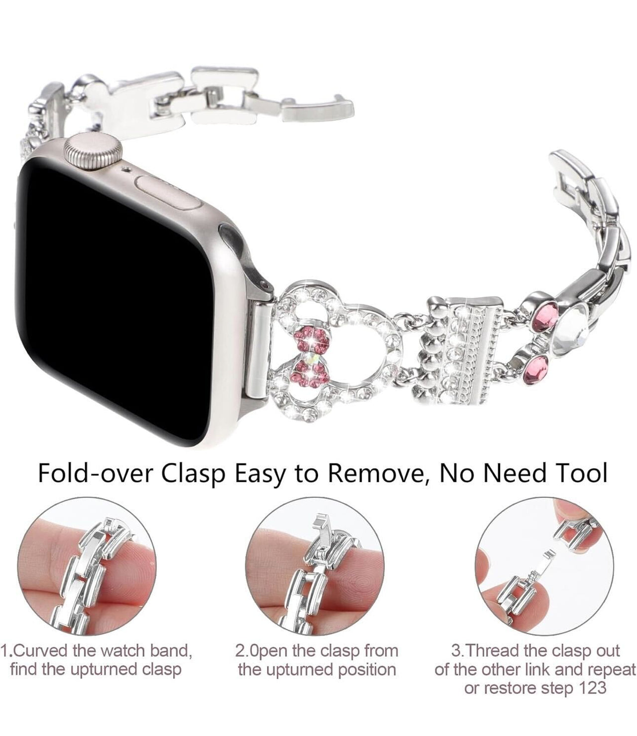 Bling Apple Watch Mouse Watch Band