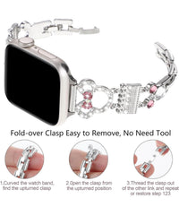 Thumbnail for Bling Apple Watch Mouse Watch Band