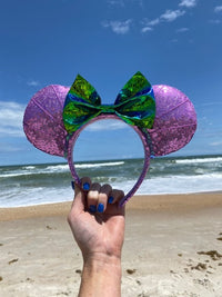 Thumbnail for Purple Shell with Green Bow Ears