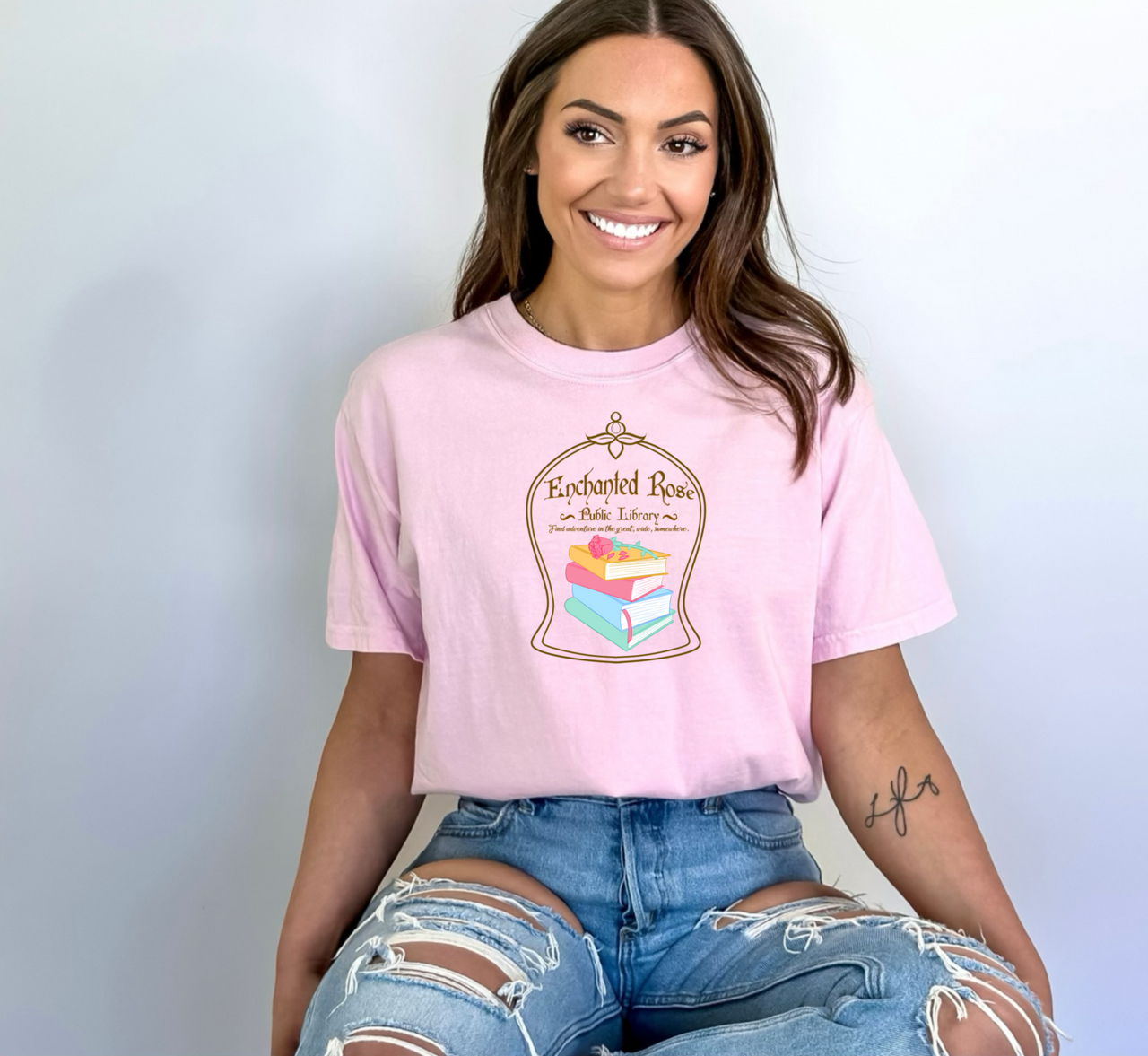 Blossom- Enchanted Rose Public Library Tee
