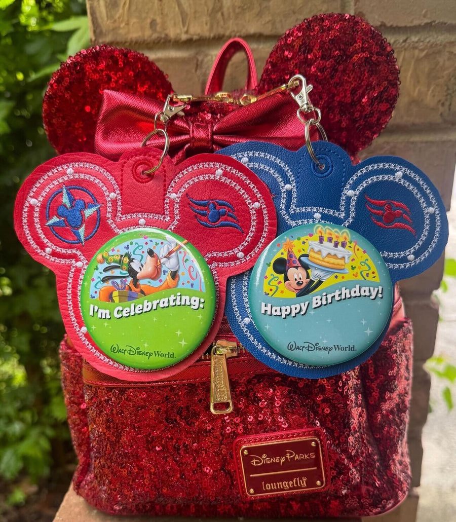 Celebration Button Cruise Keychain