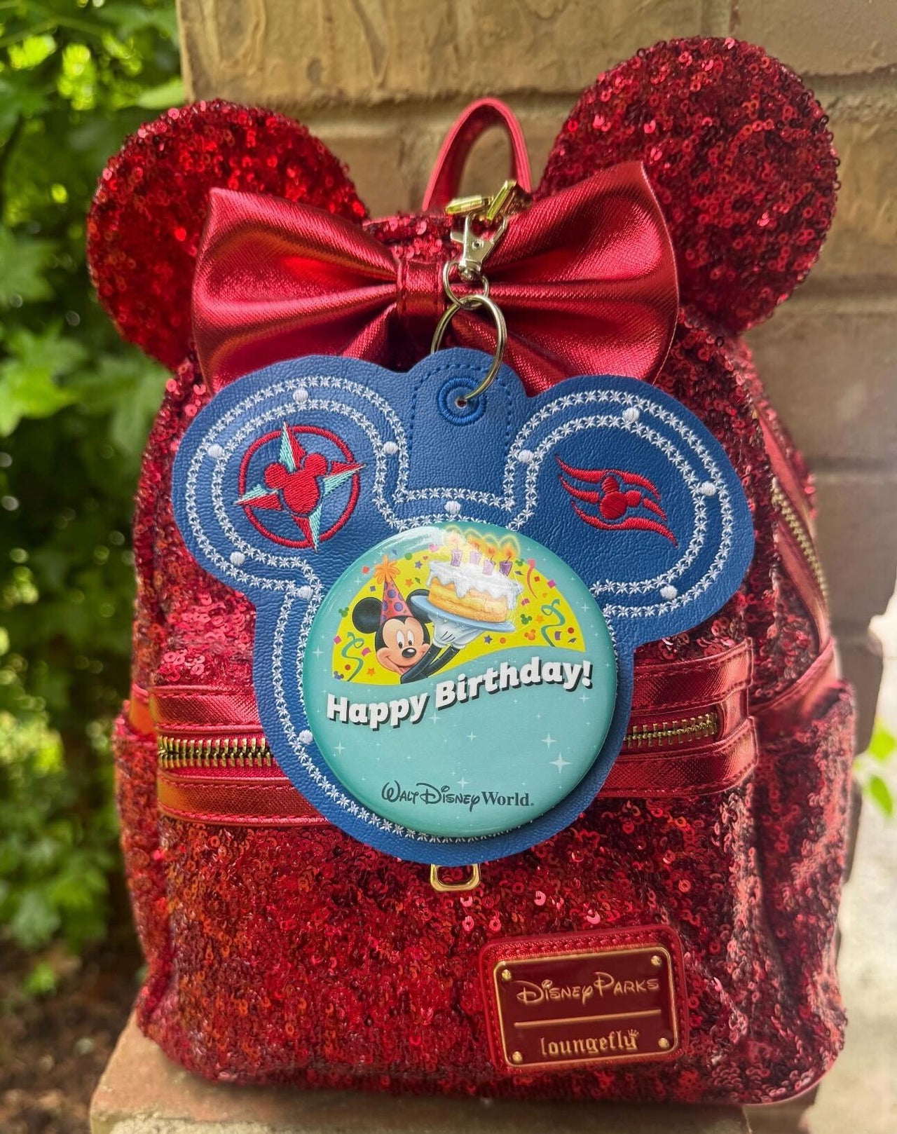 Celebration Button Cruise Keychain