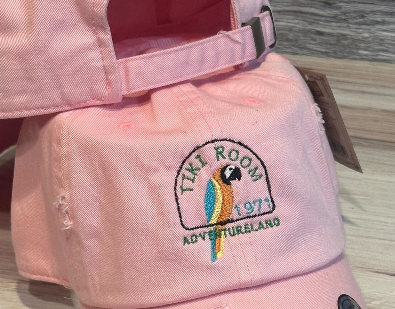 Pink Tiki Room Embroidered Regular Hat