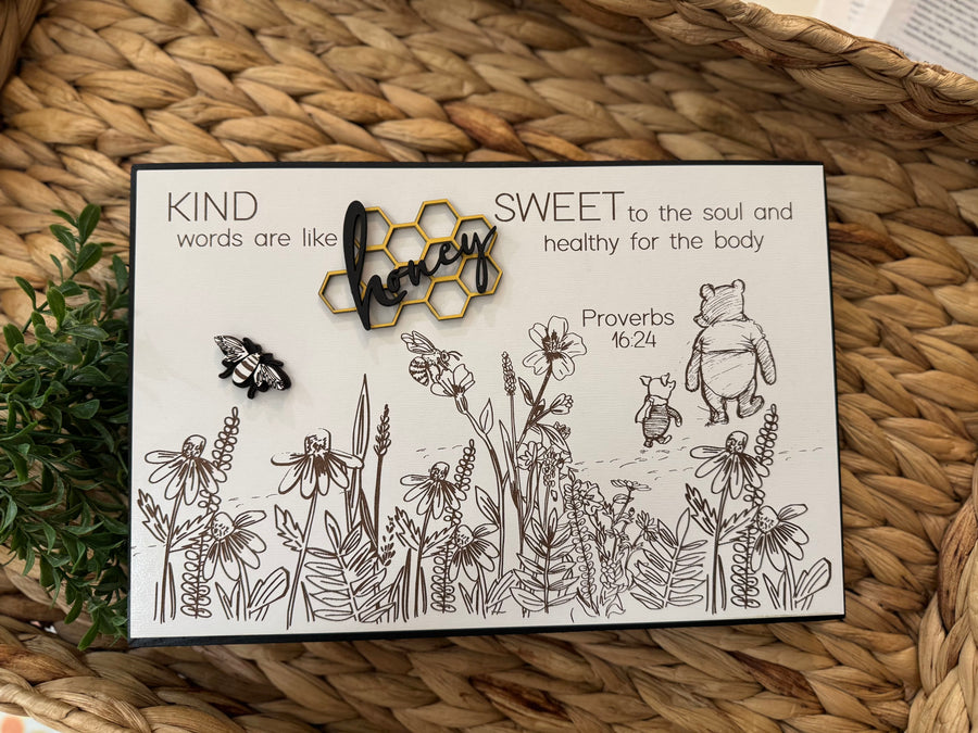 Kind Words Are Like Honey Decor (Pre-Order)