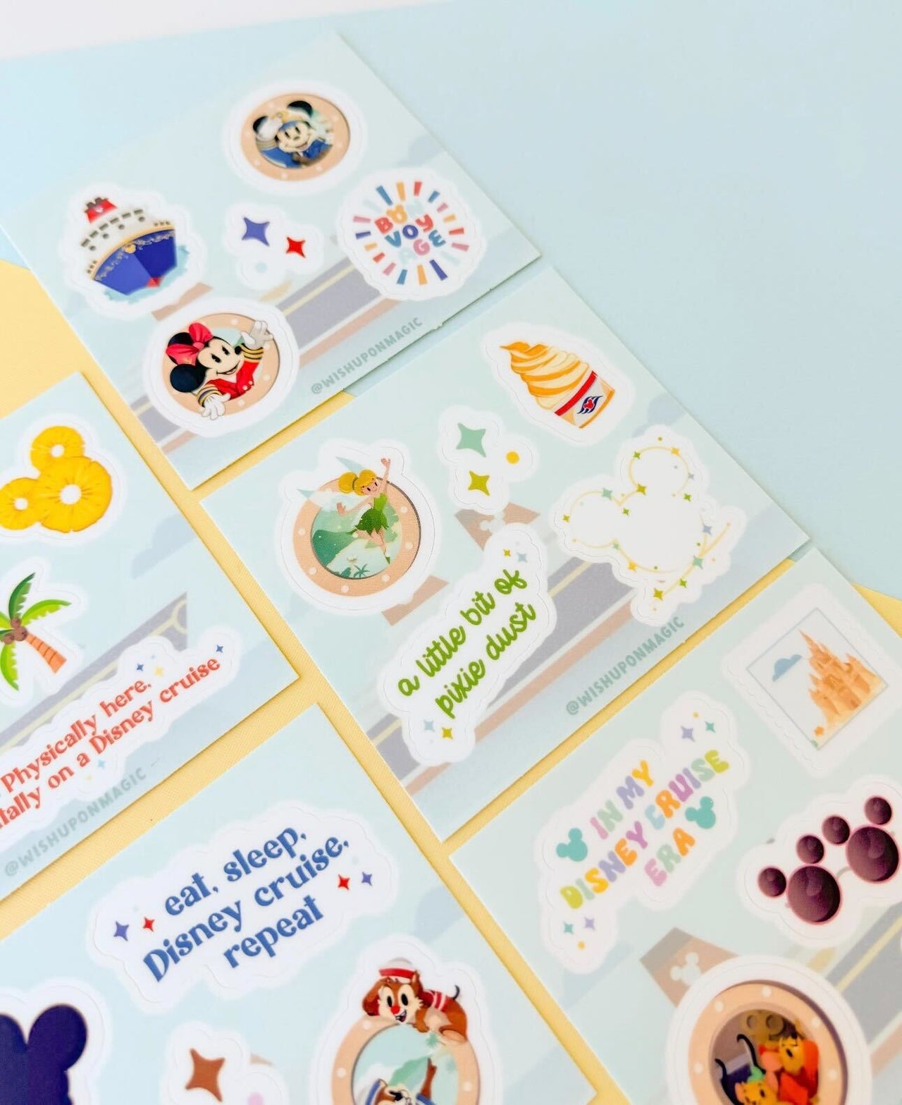 Set of 5 Cruise Pixie Dust Sticker Sheets