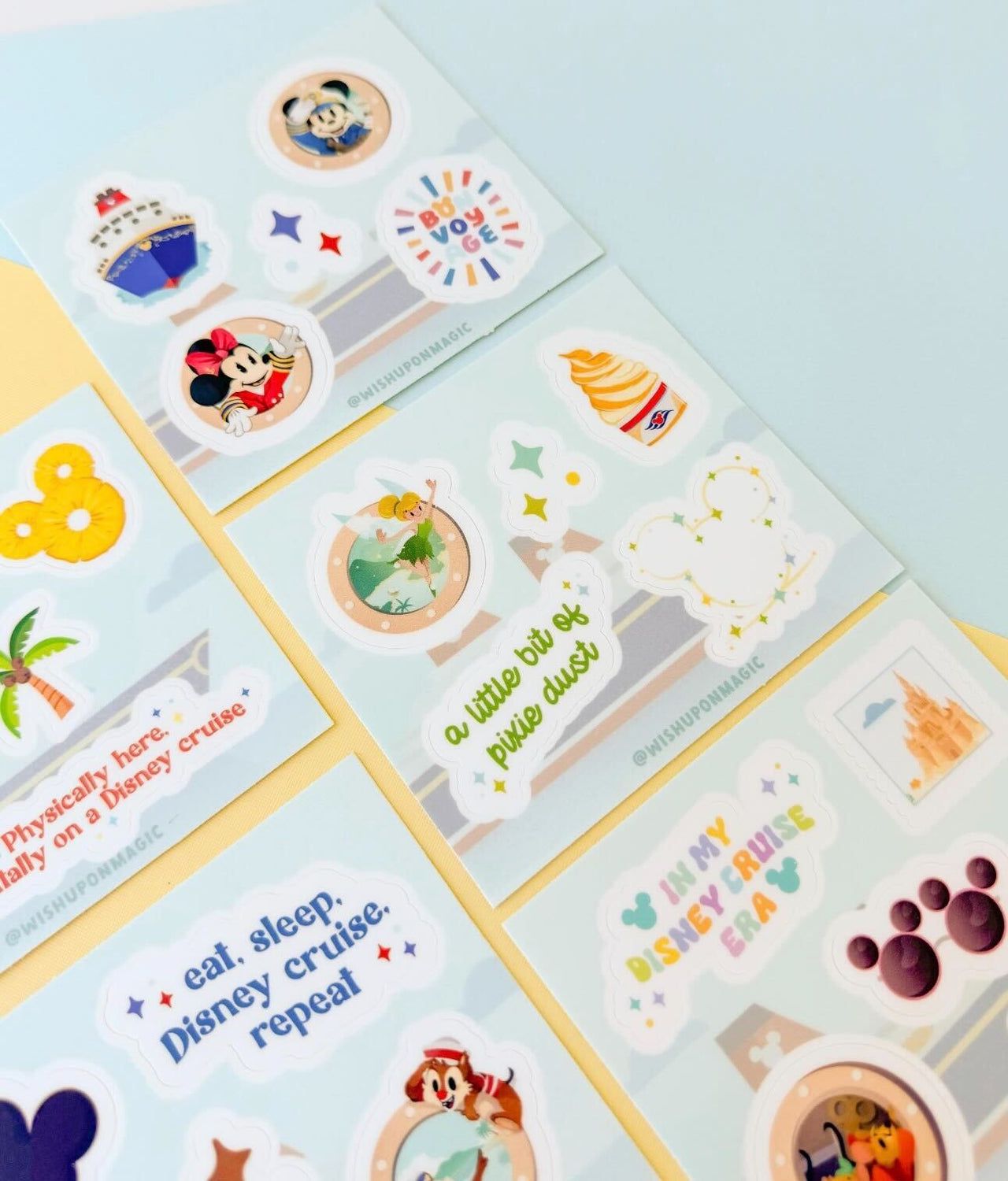 Set of 5 Cruise Pixie Dust Sticker Sheets
