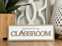 Thumbnail for Welcome To My Classroom Wooden Sign  (Pre-Order)