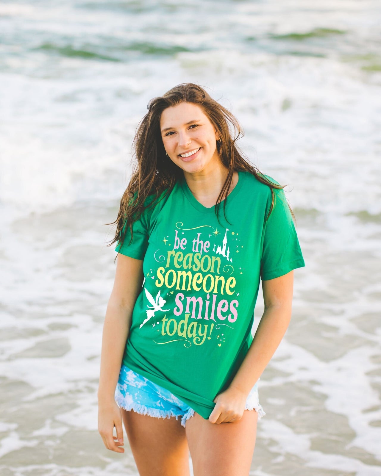 Kelly Green Be The Reason Someone Smiles Today Tee (Pre-Order)