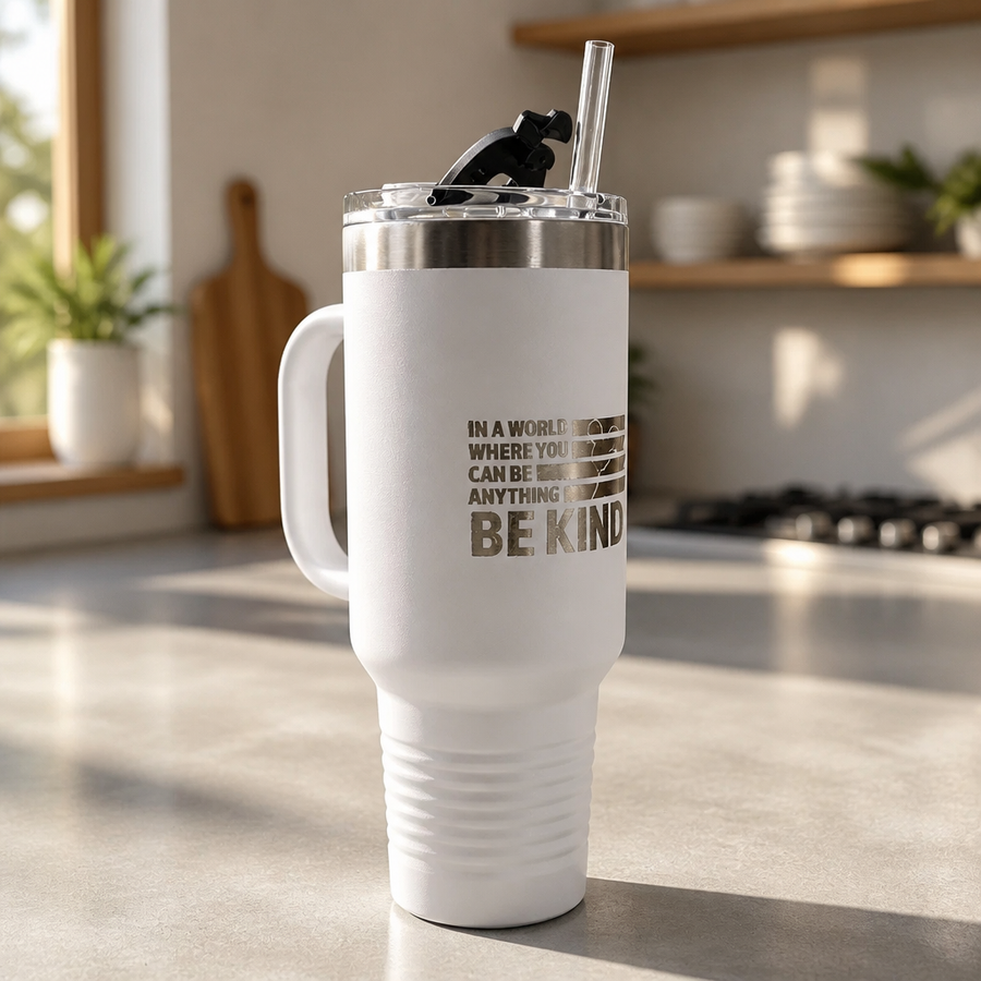 40 oz. Engraved In A World Where You Can Be Anything Tumbler  (Pre-Order)