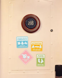 Thumbnail for Set of 4 WARNING Cruise Animal  Door Magnets