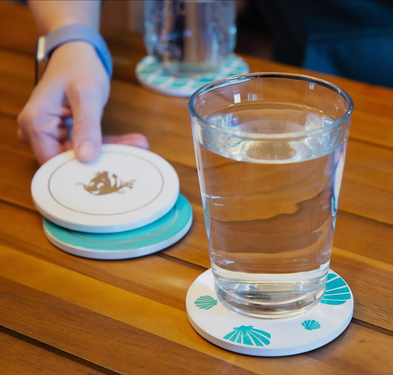 4 Piece Under The Sea Coaster Set